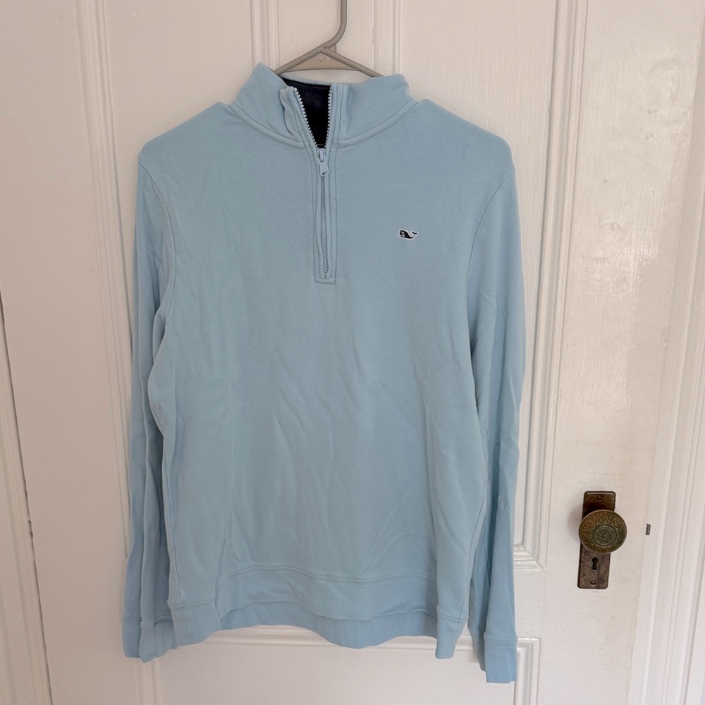 Vineyard Vines Boy’s XL light blue quarter-zip sweater